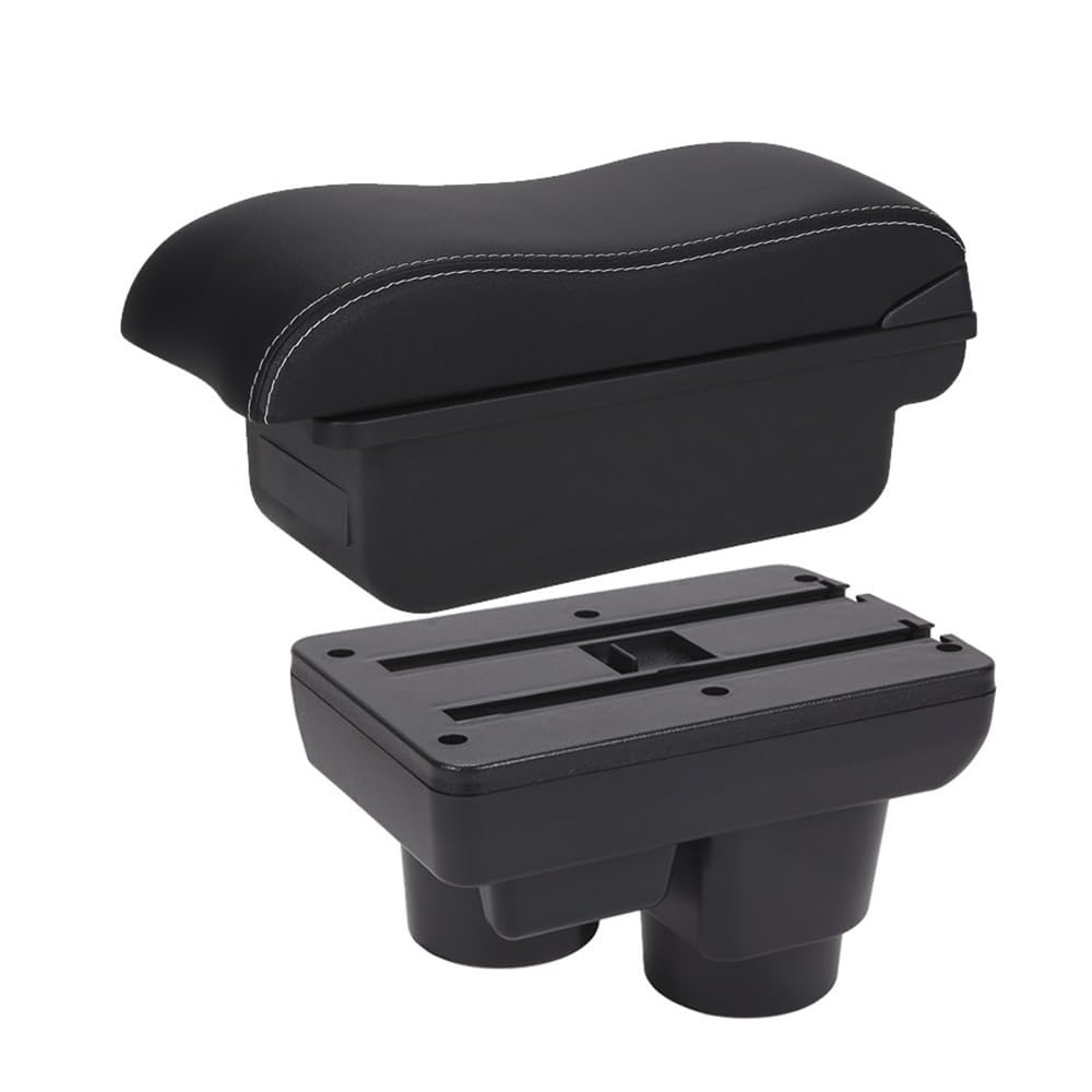 Aierdeyp C3 Black White Nousb Car Armrest Box For Ford For Fiesta 2011