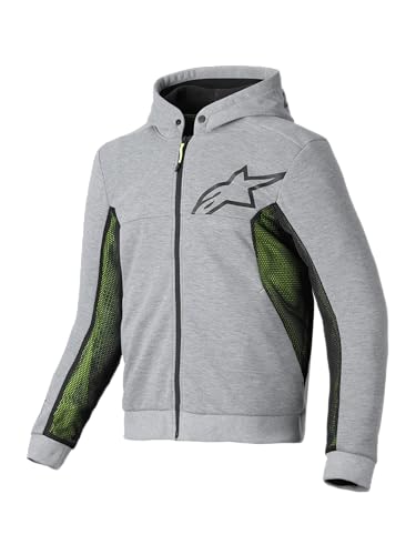 Alpinestars Chrome Air Sport Hoodie, Abrasion-Resistant Motorcycle Riding Jacket, Ventilation & CE-Certified Protection