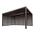 PURPLE LEAF Outdoor 12' × 16' Louvered Pergola with Detachable Louver Walls Patio Adjustable Aluminum Retractable Metal Roof for Deck Backyard Hardtop Gazebo Sun Shade, 1 Short and 1 Long Sides