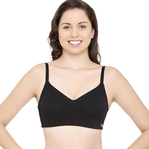 Image of Enamor Women's Everyday Cotton T-Shirt Bra - Non-Padded, Non-Wired, Full-Coverage, Pinch-Free, Ultra-Smoothing Design