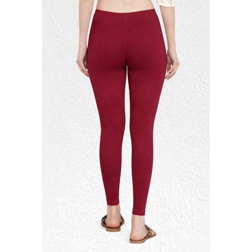Image of Women Cotton Ankle Leggings Combo | Soft Stretchable Breathable Fabric | High Waist Comfortable Fit Bottom Wear for Kurti Office Casual & Daily Use