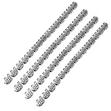 Agrafes pour bande transporteuse 600 mm en acier inoxydable, attache et jonction de convoyeur pour bandes légères 1,6 à 3,2 mm, fixation rapide industrielle, 4 pièces avec axes d’assemblage