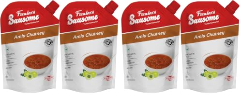 Image of Fazlani Sausome Amla Chutney | Nutritious, Spicy, Chatpati & Full of Goodness |Perfect for Parathas, Dhoklas, Snacks & More Healthy Spread | 300gm | Pack of 4