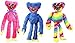 Huggy Wuggy Playtime Peluche Blue Rosa e Arcobaleno 3 pezzi Horror Divertente Peluche 40Cm Gioco Cartoon Mostro Horror Bambola di pezza Regalo Bambini