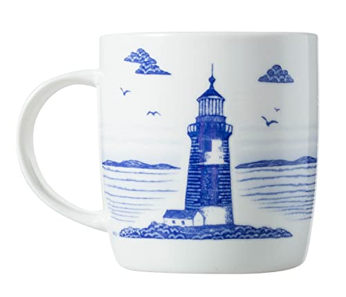 Taza Cape Shore New Bone China 14 oz con faro miniatura 3