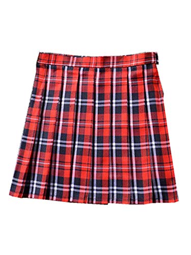 Black Sugar - Falda de baldosas para colegio de Tartan escocesa Uniforme Cosplay S-XXXL azul 40