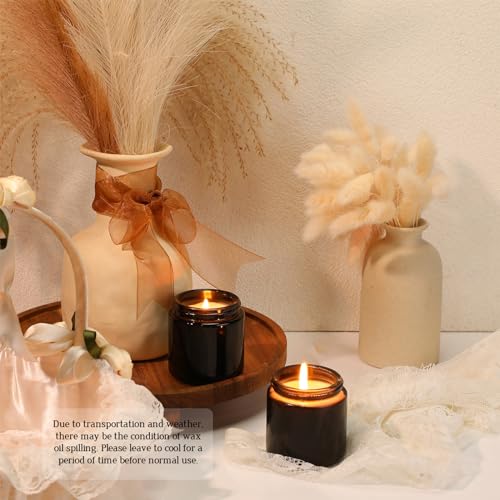 Yexiya 50 Pcs Mini Mason Jar Candles 3.5oz Scented Small Jars Candles in Bulk 10 Fragrances Relief Aromatherapy Candles Gifts Set for Wedding Bridal Baby Shower Party Favors Birthday Gifts(Black) - Image 5