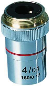 3B Scientific Achromatic Objective Lens for W30600, W30605, W30610 Digital Course Microscopes, 4x Magnification, 3/32" Diameter