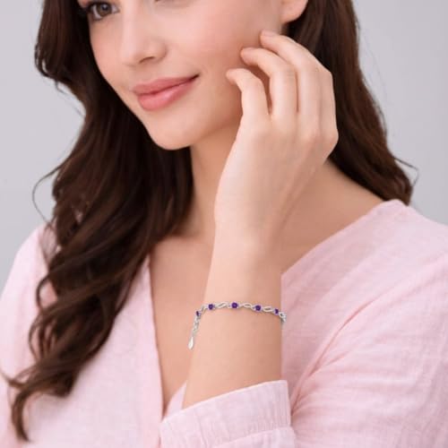 Image of Nilu's Collection Glam up Your Look with Stylish 925 Silver-Plated Copper Bracelet for Women and Girls