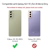 Cresee Case for Samsung Galaxy S21 FE 5G, PU Leather Wallet Flip Cover [3 Card Slots 1 Money Pocket] [Magnetic Closure] [Stand Kickstand] Folio Phone Case for Galaxy S21 FE - Brown - Thumbnail Image 3