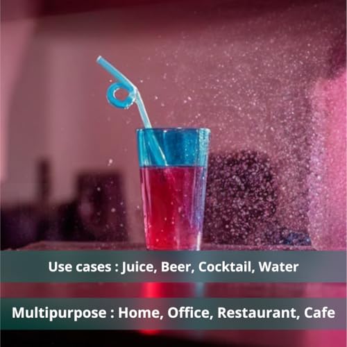 Image of ClearTwist Set of 6 Plastic Glasses - 300 ml, Unbreakable, BPA Free, Multipurpose for Water, Juice, Cocktails, Lightweight and Transparent Design, Ideal for Home, Office, Cafes, Restaurants
