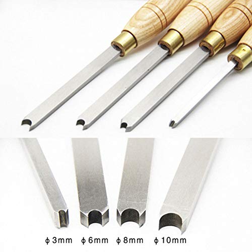 Juego de cinceles de torno de madera, herramientas de acero de alta velocidad para manualidades de precisión y corte de cuentas, herramientas esenciales para carpintería para operaciones de conformado