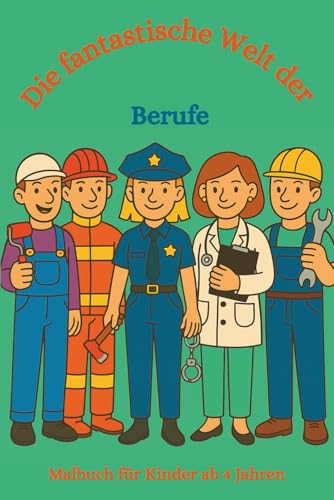 Malbuch: Die fantastische Welt der Berufe: Malbuch für Kinder ab 4 Jahren, Berufe, Ausmalbuch, Berufsbilder, Berufsfelder, Traumberufe, Berufslaufbahn ... Malbücher von Fridays Wonderland)