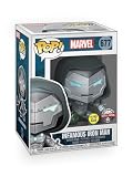 Epic Collectibles Pop Marvel - Infamous Iron Man (Doctor Doom) Glows in The Dark Exclusive Vinyl Figure Collectibles Bundle with Compatible Funko Box Protector