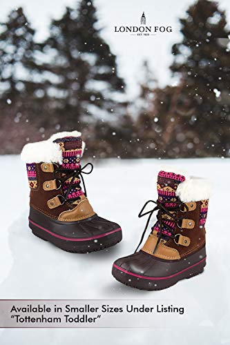 LONDON FOG Girls Tottenham Cold Weather Warm Lined Snow Boot4