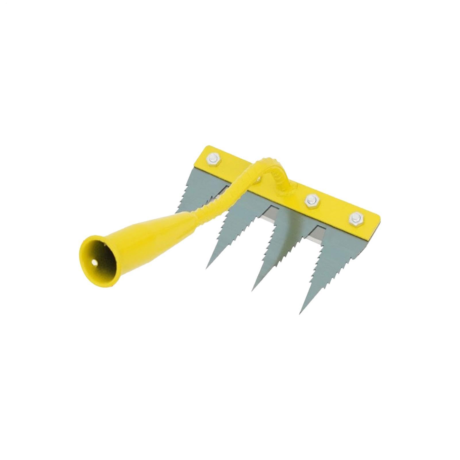 Rastrillo desbrozador para jardín Herramienta de nivelación y remoción de | Herramienta arrancadora de hierba para Patio Parterre Invernadero Vivero Frutal Granja Agrícola Exterior Jardín O