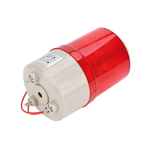 Alarma Exterior de 220V, Luces de Advertencia LED Rojas de 220V, Sirena Acústica, Luz Giratoria, Luz de Brazo Estroboscópica de Emergencia, de Alarma óptica Acústica
