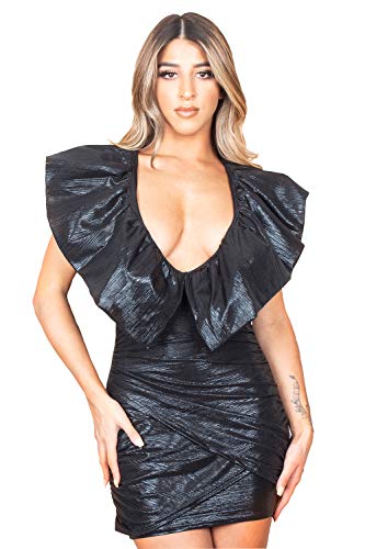 That Girl World - Vestido ajustado para mujer, color negro mate Cover