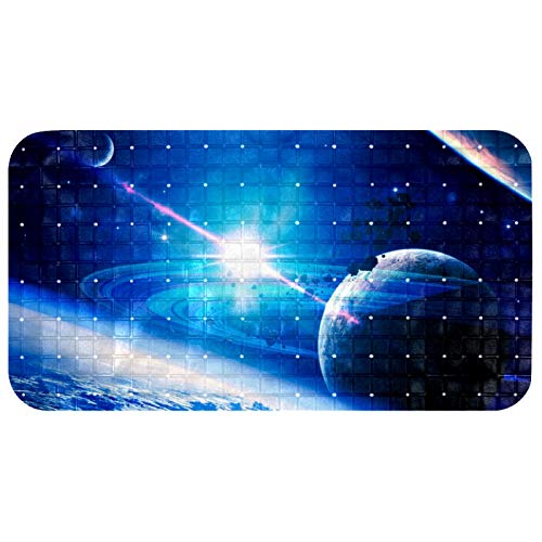 Alfombrilla baño bebé para ducha infantil motivo espacio exterior y planetas 2