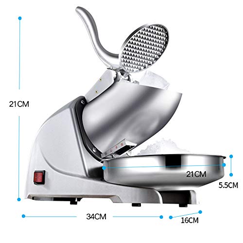 ACOMG Elektrische Eiscrusher, Ice Shaver Maschine Ice Shatter Mixer, Edelstahl Schneekegelmaschine für EIS, für Haushalt… – Bild 8