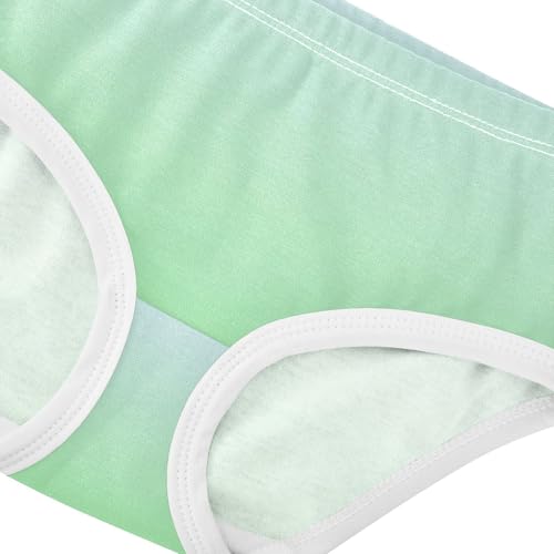 Joisal Personalized Toddler Girls Underwear 2t Cotton Cute Panties Girl Elegant Blue Light Green Gradient Briefs Girls Undies4