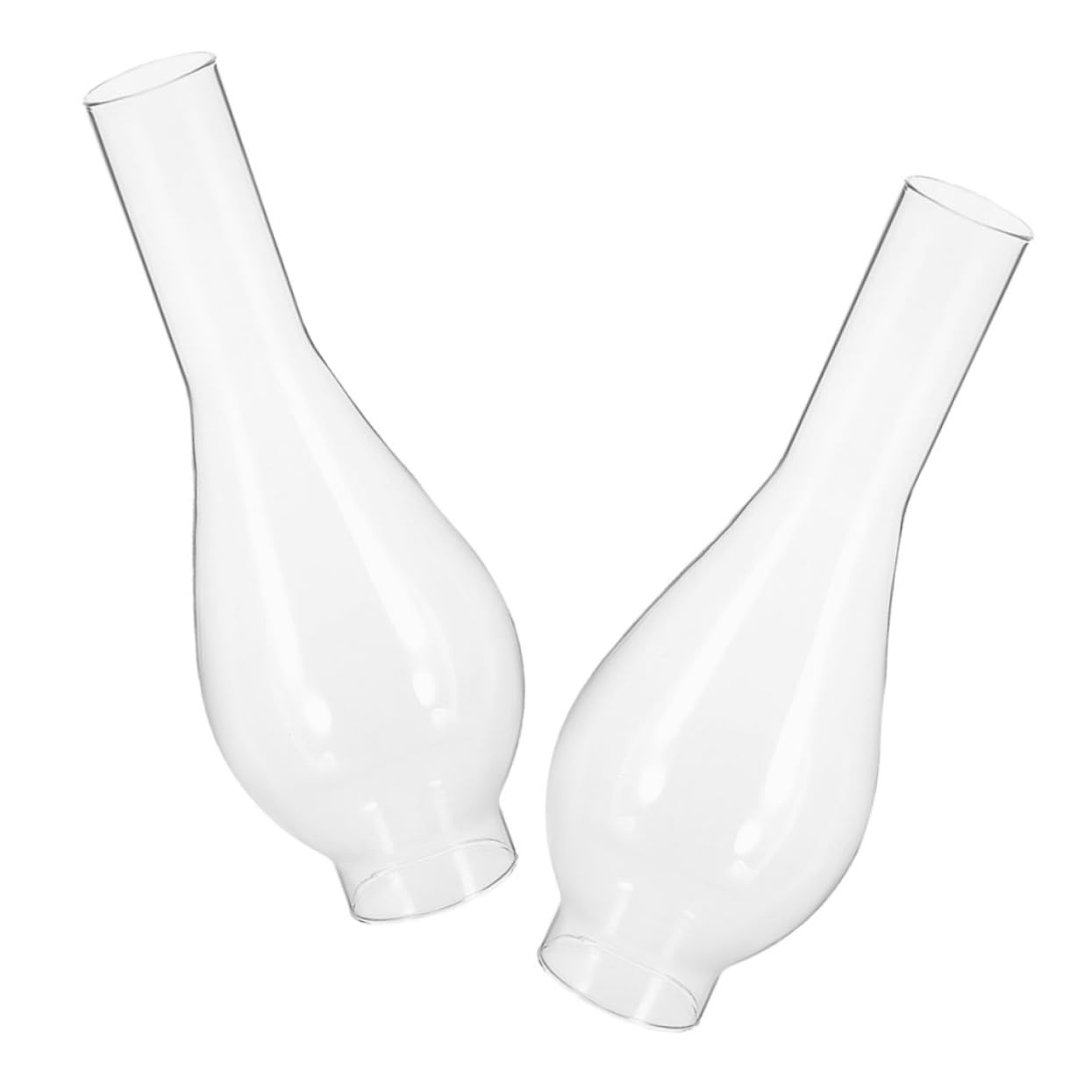 2piezas Pantallas Pequeñas Para Lámpara Aceite Vidrio Transparente Accesorio Decorativo