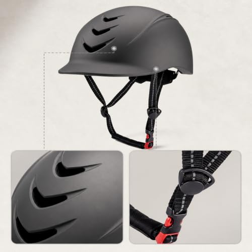 Casco montar predolo evita impactos y sudor con correa ajustable amazonas 6