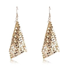 Gold Tassel Long Drop Earrings