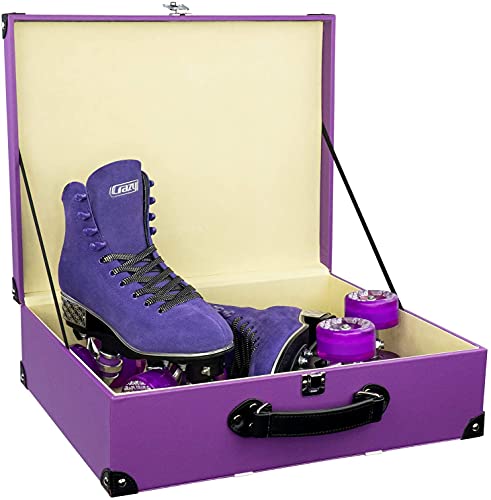 Crazy Skates Evoke Roller Skates For Women - Stylish Suede Quad Skates - Purple (Size: Us Mens 7 | Us Ladies 8 | Eu 39) #TOP7