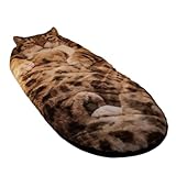 175x80cm Plush, Adult Sleeping Bag, Cute Cat Sleeping Bag with Soft Comfortable...