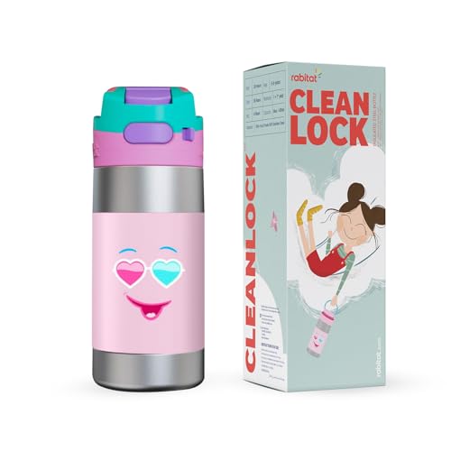 Image of rabitat CLEAN LOCK Thermosteel Water Bottle Diva 410 ml - 2 years brand warranty | stainless steel water bottle | steel bottle | water bottle steel