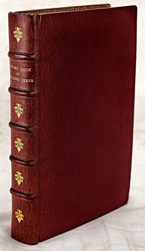 The Oxford Book of English Verse (chosen and ed... B00A1FGB84 Book Cover