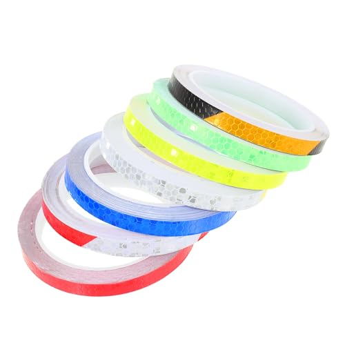 BESPORTBLE 7pcs Reflective Bike Stickers Warning Reflective Tape for Bicycle Decoration