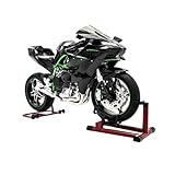 NIKOLATOY 1/16 Alloy Dynamic Motorcycle Model, Alloy Diecast Simulated Motorbike, Dynamic Display Model with Suspension, Free Roller, Collection Gift (H2R)