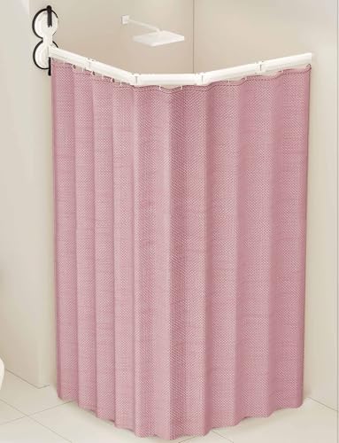 Barre de douche pliable réglable 80x180cm support mural robuste sans percer - 2