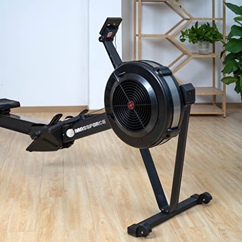 MASSFORCE Pro Rudergerät - Rudergerät - Magnetisches Bremssystem - 15 Widerstandsstufen - leise - LCD-Display mit… – Bild 4