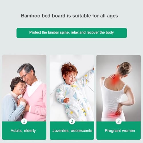 Massivholz-Lattenrost für verstellbare Bettrahmen, langlebige Hartholz-Stützlatten, 100 x 200 x 1,2 cm, perfekt zum Schutz der Lendenwirbelsäule, Ersatz für Bettbretter – Bild 6