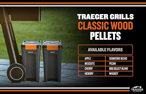 Traeger Grills BAC637 Stay Dry Pellet Storage Bin, 22lb, Locking Lid