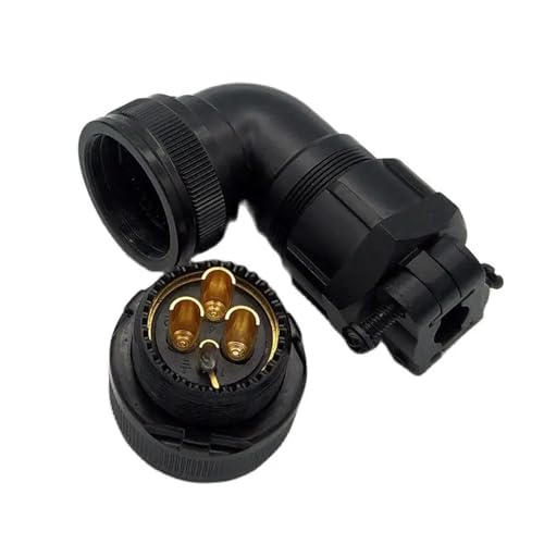 Conector YD28 de 4 pines en ángulo recto para potencia de servomotor industrial 4