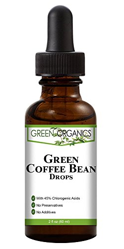 Green Organics Green Coffee Bean Liquid Extract Weight Loss Supplements | Suppresses Appetite | Boosts Metabolism | No Preservatives, No Additives | 100% Natural | 2 Fl Oz #TOP1