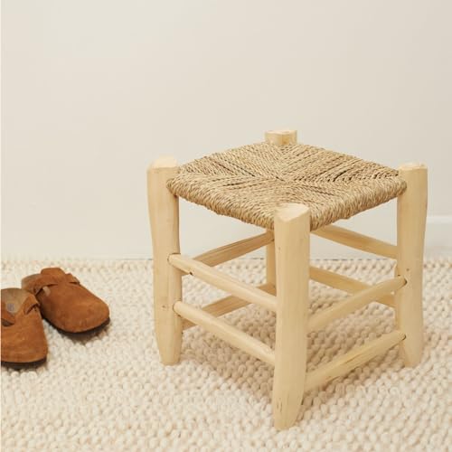 Tabouret naturel 30 cm, petit meuble en bois polyvalent - 3