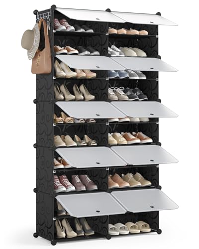 Mondeer Meuble Chaussures, Étagère à Chaussures 10 Compartiments pour 40 Paires de Chaussure,...