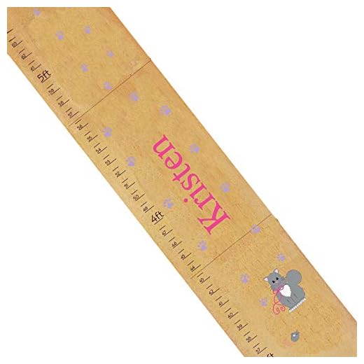 Personalized Natural Kitty Cat Growth Chart