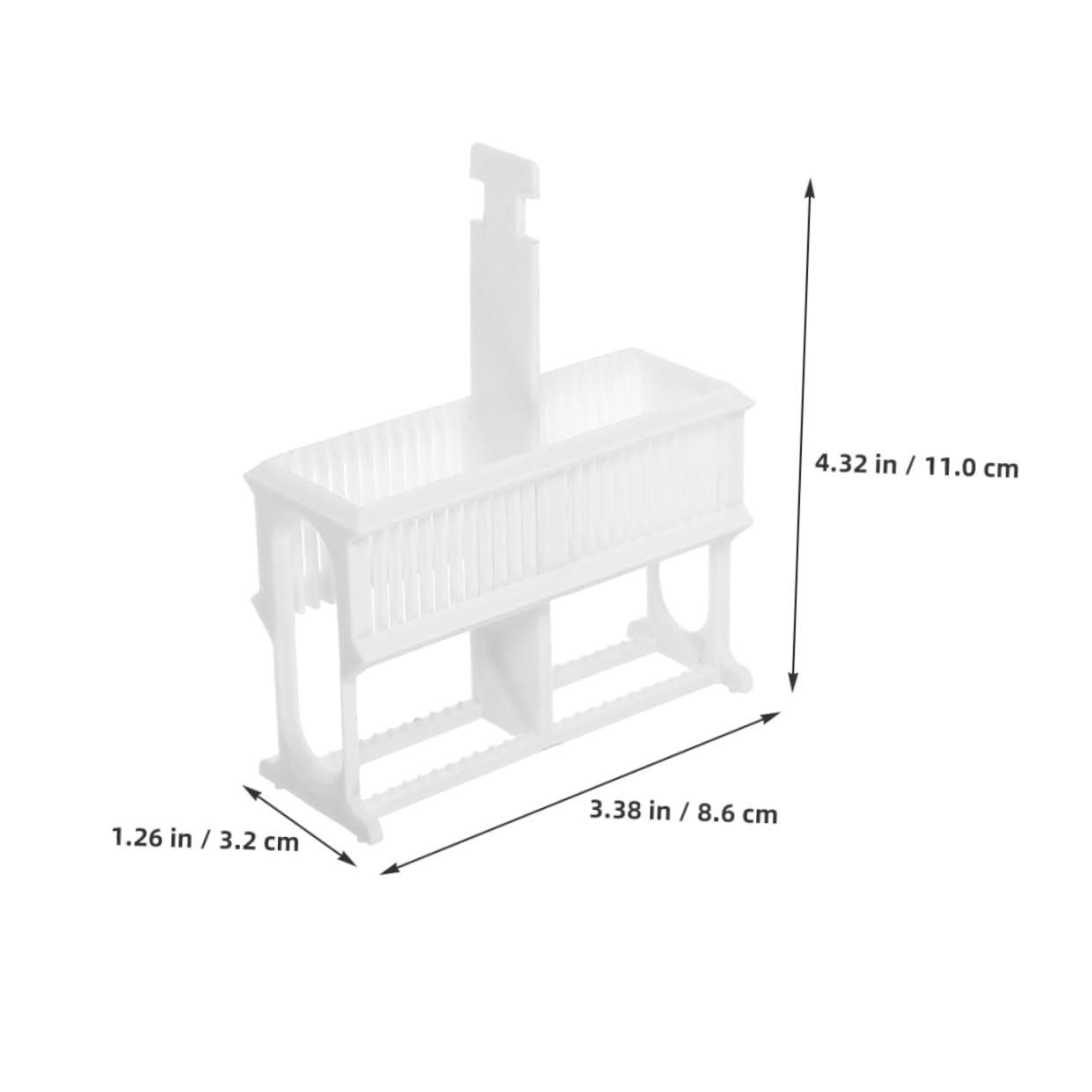 2pcs Microscope Slide Rack Slice Storage Stand Plastic Slide Holder for Lab Educational Use
