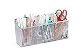 StorageMax Magnetic Pencil Holder and Locker Organizer, Wire Mesh Storage Basket for Refrigerator,...