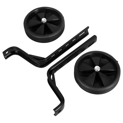 Conjunto de Ruedas Auxiliares de Entrenamiento para Bicicleta, 12-20 pulgadas con Patas de Soporte Negras de 3.0mm miniatura 1