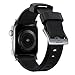 NOMAD Rugged Band Black for Apple Watch - 45/49mm | Silver Hardware