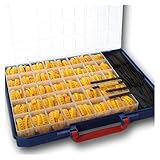 FENGXCUI Kit de 330 marcadores de Ruta Negros sobre Amarillo, Etiquetas de Marcador de Cable Tipo K, marcadores de número de Cable for Cables de la A a la Z, números del 0 al 9(1100pcs)