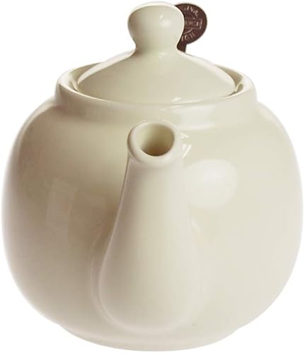 Miniatura 69 de London Pottery Farmhouse - Tetera pequeña con infusor, cerámica, verde, 2 tazas (20.3 fl oz) Verde,Rosado,Agua,Azul Francés,Brillo