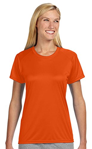 T-shirt respirant orange athlétique XL sport performance interlock anti-humidité